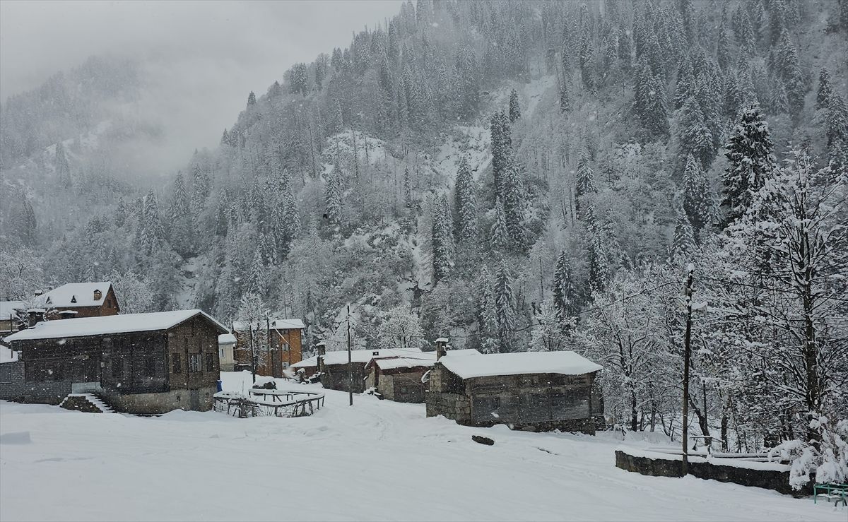 Ayder Yaylası’nda Kış Manzarası ve Kar Eğlencesi